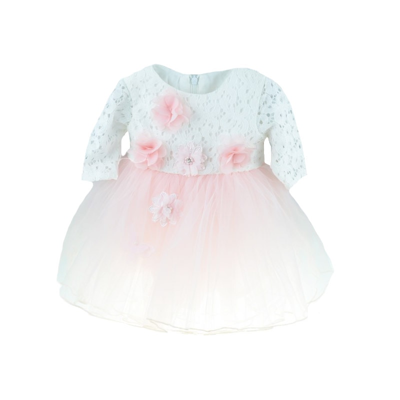 Rochita eleganta pentru fete Colibri RFC-3, Roz, 3-6 luni