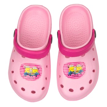 Saboti pentru plaja, Disney Minions, Roz Saboti pentru plaja, Disney Minions, Roz