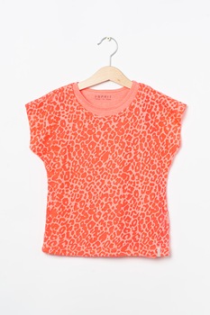Esprit, Tricou regular fit cu animal print, Roz, 116-122 CM Esprit, Tricou regular fit cu animal print, Roz, 116-122 CM