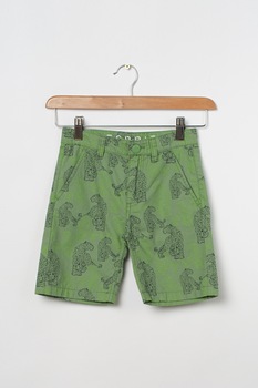 Esprit, Bermude cu animal print, Verde/Bleumarin inchis, 128 CM Esprit, Bermude cu animal print, Verde/Bleumarin inchis, 128 CM