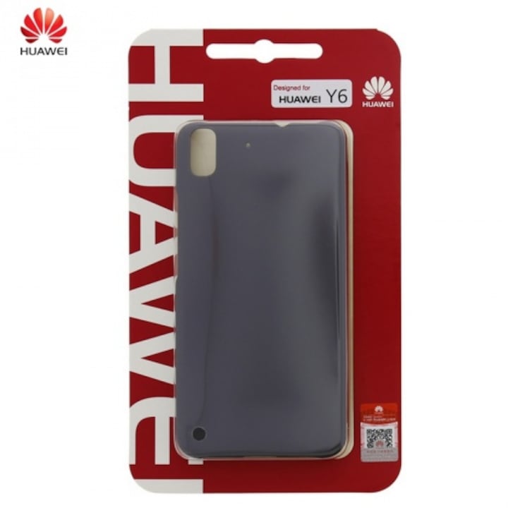 Huawei műanyag tok Huawei Y6 készülékhez, szürke