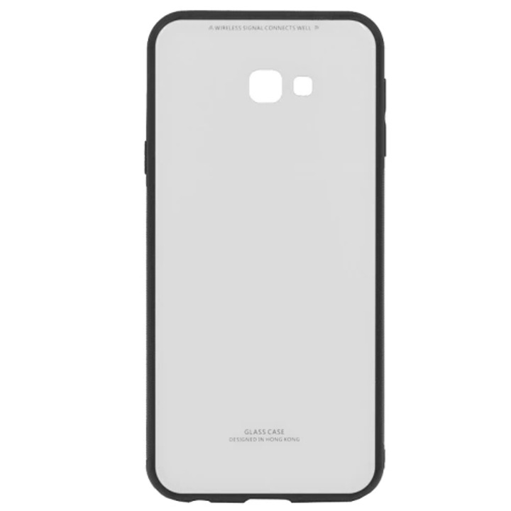 Gigapack Samsung Galaxy J4 Plus (SM-J415F) Műanyag telefonvédő (közepesen ütésálló, üveg hátlap), Fehér