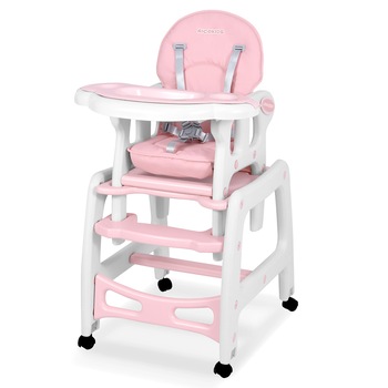 Scaunul de Hranire 5in1 RicoKids idealStore, 6-36 Luni, Centuri de Siguranta in 5 Puncte, Reglarea Inclinarii, Tava Detasabila, Roti Detasabile, Material Rezistent, Babetica, Roz Scaunul de Hranire 5in1 RicoKids idealStore, 6-36 Luni, Centuri de Siguranta in 5 Puncte, Reglarea Inclinarii, Tava Detasabila, Roti Detasabile, Material Rezistent, Babetica, Roz