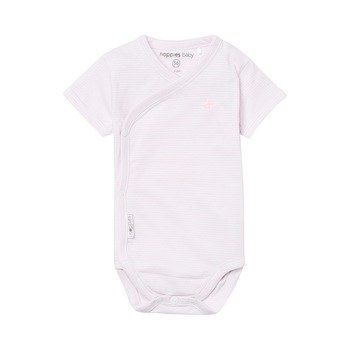 Body bebe, Noppies, cu dungi, Malaga, roz Body bebe, Noppies, cu dungi, Malaga, roz