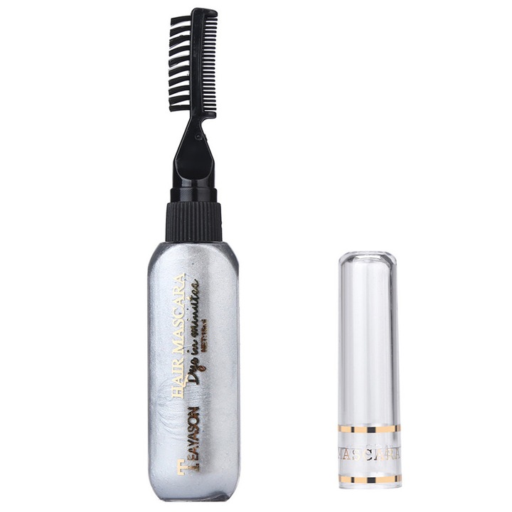 Mascara de par pentru colorat suvite, temporar, Gri, 15 ml