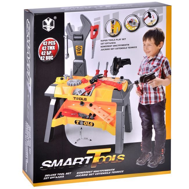 Atelier de lucru pentru copii cu 42 de piese de construit, ATS + 6 ani