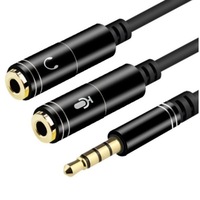 adaptor spliter audio jack 35mm 4 pini la 2 jack 35mm microfon - casca un jack 35 la 2 jack 35mm imagen 38_0_
0