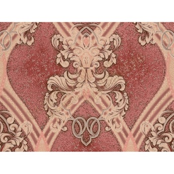 Tapet Slavyanski Oboi, Sparta 6468-12, clasic flori, grena-bej, semilavabil, acrilic, pentru living sau dormitor Tapet Slavyanski Oboi, Sparta 6468-12, clasic flori, grena-bej, semilavabil, acrilic, pentru living sau dormitor