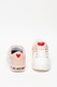 Love Moschino, Спортни обувки с кожа, Бял / Бледорозов, 40