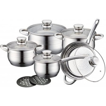 Set Oale Cratite si Tigaie 12 piese Royalty Line Inox Inductie RL 1232 Set Oale Cratite si Tigaie 12 piese Royalty Line Inox Inductie RL 1232