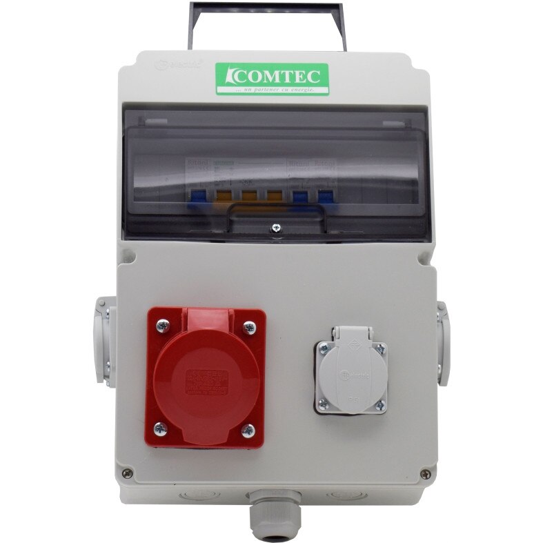 Tablou Santier 10L IP66 Echipat T1x32+M3x16, Comtec