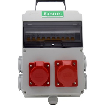Tablou Santier 10L IP66 Echipat T1x16+T1x32+M4x16, Comtec Tablou Santier 10L IP66 Echipat T1x16+T1x32+M4x16, Comtec