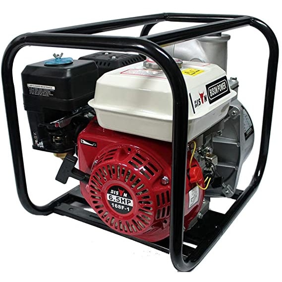 Motopompa Bison BSWP30, apa curata, 3'' intrare-iesire, motor pe benzina 4T, debit maxim 60L/min, 8m adancime maxima, 30m inaltime refulare