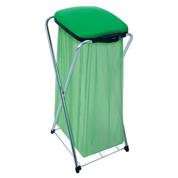 Suport pentru saci de gunoi “GRID MATIK 1”, cm 36 x 46 x 84-h, deschidere cu buton, cu grila suport din metal, pentru saci de la 20 l la 130 l, pentru colectare selectiva Suport pentru saci de gunoi “GRID MATIK 1”, cm 36 x 46 x 84-h, deschidere cu buton, cu grila suport din metal, pentru saci de la 20 l la 130 l, pentru colectare selectiva