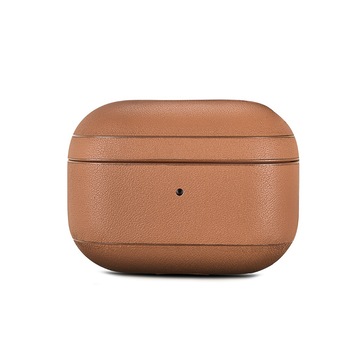 Carcasa, husa AirPods Pro - iCarer Nappa, din piele naturala nappa, interior microfibra, decupaj indicator LED, Maro tabac Carcasa, husa AirPods Pro - iCarer Nappa, din piele naturala nappa, interior microfibra, decupaj indicator LED, Maro tabac