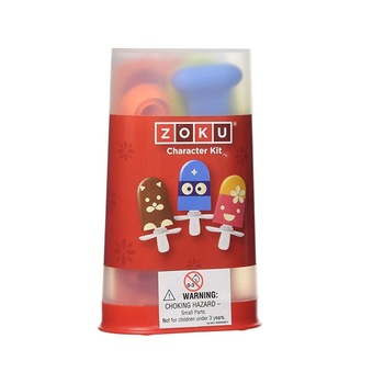 Set pentru decorarea inghetatei, Figurine si ustensile, Zoku, Plastic fara BPA Set pentru decorarea inghetatei, Figurine si ustensile, Zoku, Plastic fara BPA