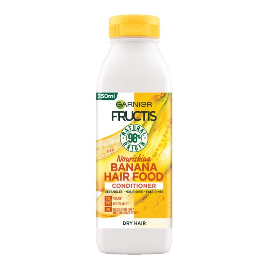 Balsam de par Garnier Fructis Hair Food Banana, pentru parul uscat, 350 ml