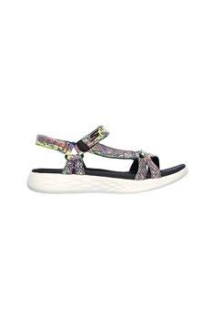 Skechers, Sandale cu aspect de piele de sarpe On-The Go 600 - Boa Skechers, Sandale cu aspect de piele de sarpe On-The Go 600 - Boa