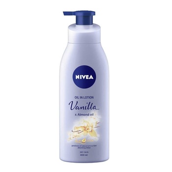 Lotiune Corp NIVEA Vanilla, 200 ml, Extract Vanilie, cu Pompita Lotiune Corp NIVEA Vanilla, 200 ml, Extract Vanilie, cu Pompita