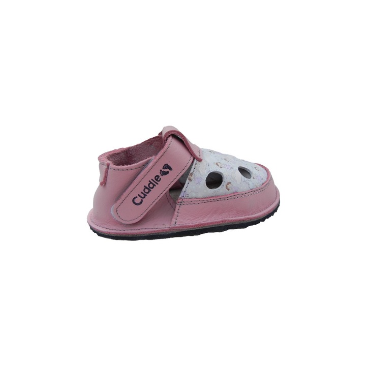 Детски сандали, Cuddle Shoes Fairy Cream, Естествена кожа, Розово