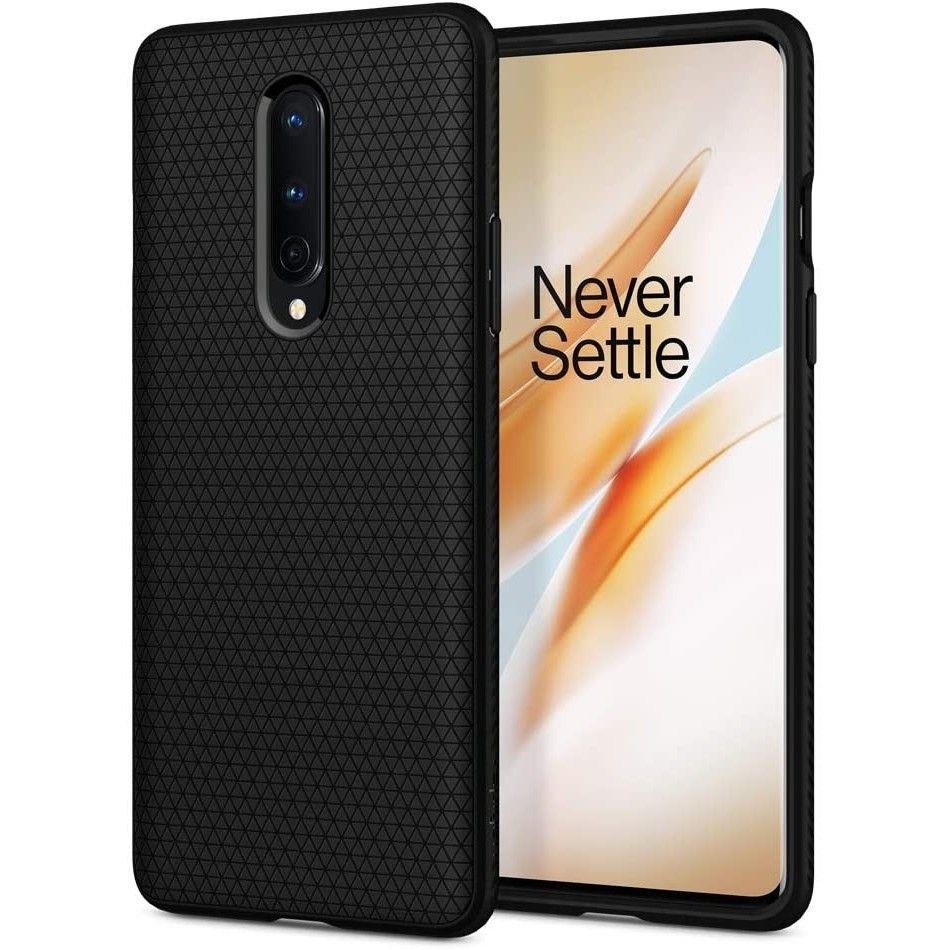 Husa pentru OnePlus 8 Spigen Liquid Air Matte Black