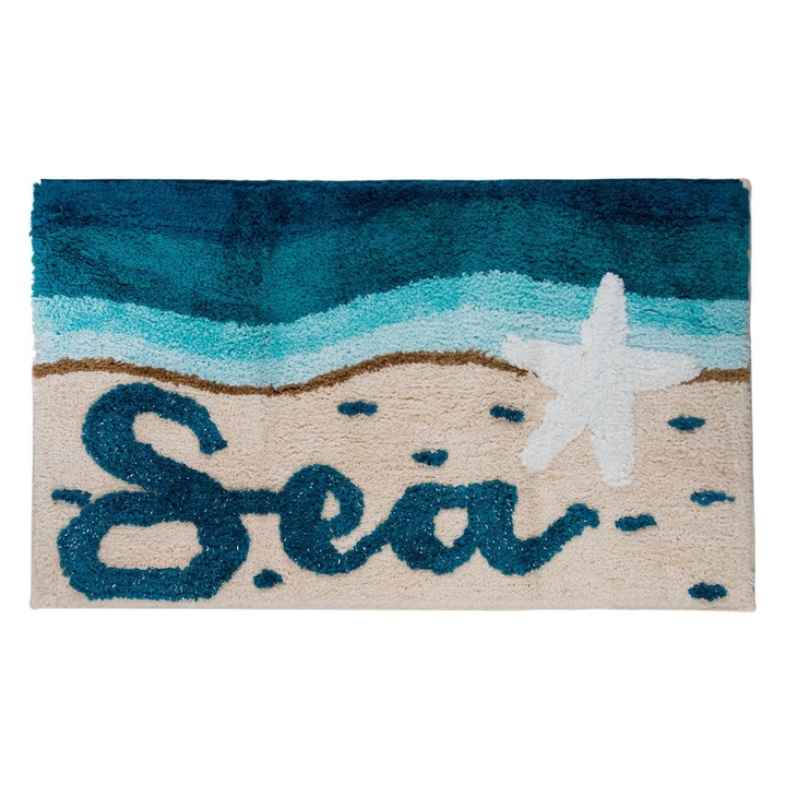 Covor de baie, ETK, model mare, multicolor, 75x45 cm