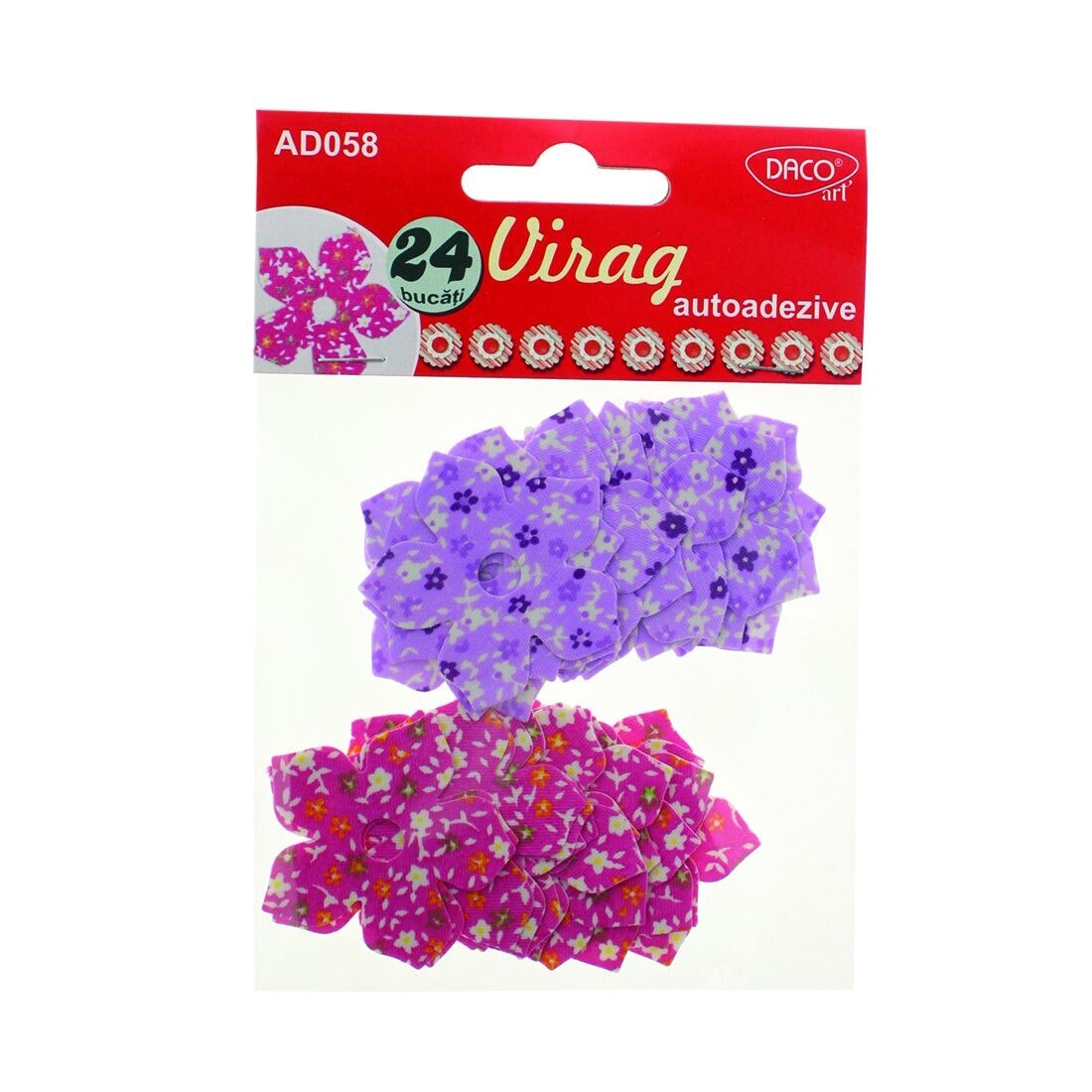 Accesorii craft - AD058 virag autoadeziv textil DACO
