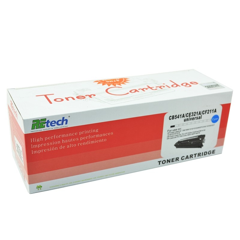 Cartus toner universal compatibil 125A, 128A, 131A pentru HP, Cyan (1800 pagini)