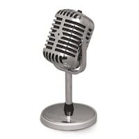 Microfon pentru PC stage, Sunet Clar, Sensibilitate -58 dB ± 3 dB, Raspuns in frecventa 20 Hz - 20 kHz, Lungime cablu de 1.5 m, Conectare la dispozitive cu Jack 3.5 mm, Argintiu