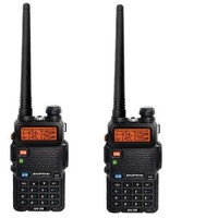 set 2 bucati statie radio portabila baofeng uv-5r-bf putere 8w dual band vhfuhf 136 - 174 mhz  400-520 mhz casti cu microfon inclus imagen 27_0_
0