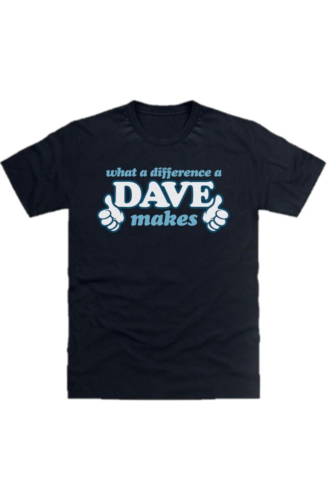 Tricou What A Difference A Dave Makes, Bumbac, Albastru