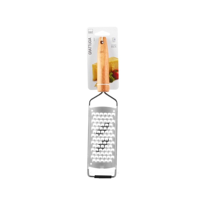 Razatoare inox si maner lemn, 7x3x33 cm