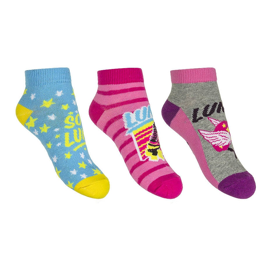 Set 3 sosete, Disney, Soy Luna, Stars, Albastru