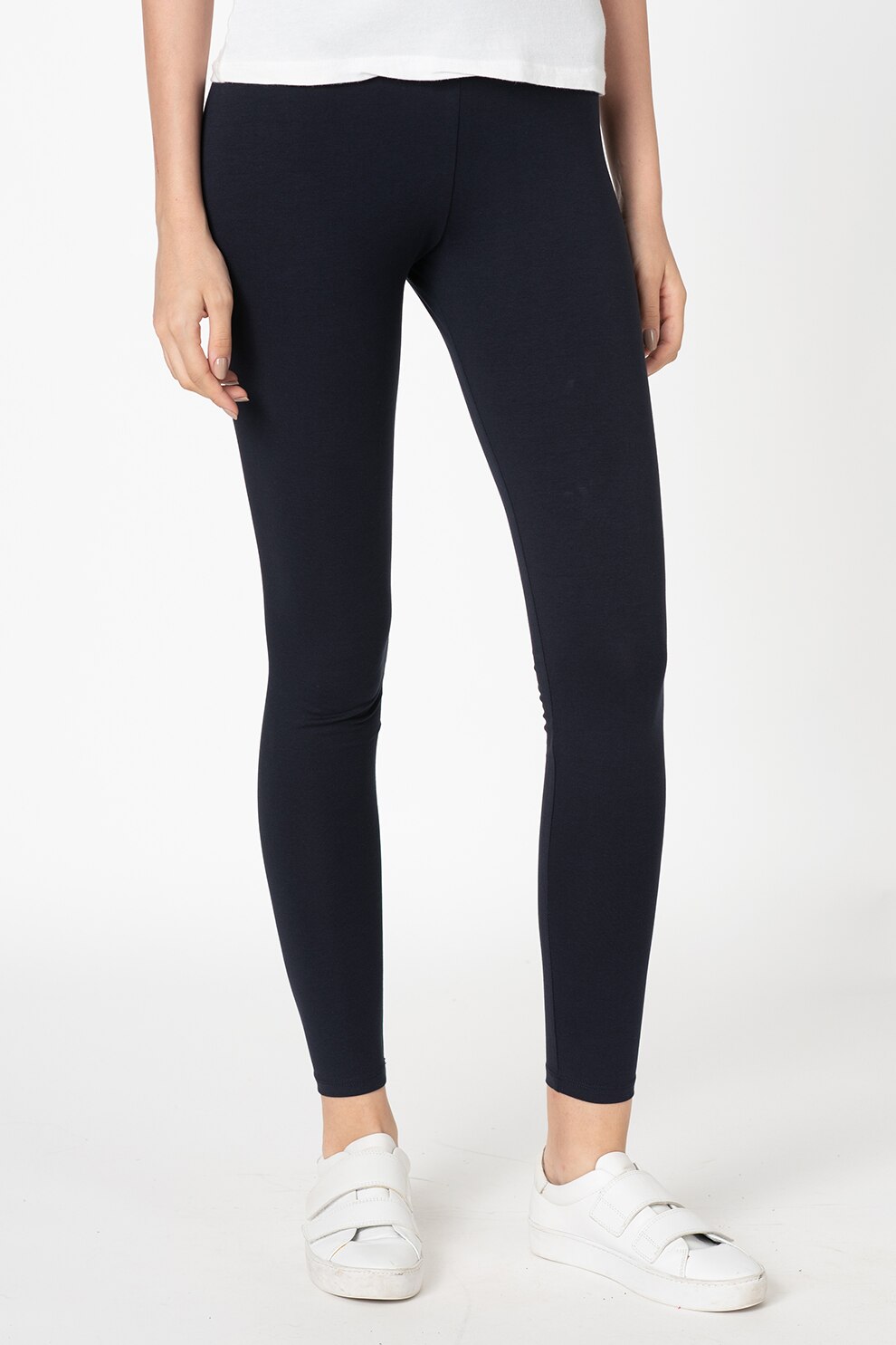 Esprit, Colanti din amestec de bumbac organic, Bleumarin inchis, XS