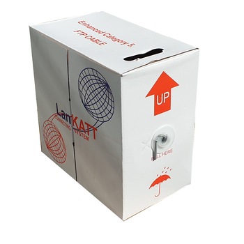 Cablu FTP (ecranat) cat5e LanKATT, cupru 100%, ideal supraveghere si cablare structurata, fir solid 0.51mm, rola 305m Cablu FTP (ecranat) cat5e LanKATT, cupru 100%, ideal supraveghere si cablare structurata, fir solid 0.51mm, rola 305m