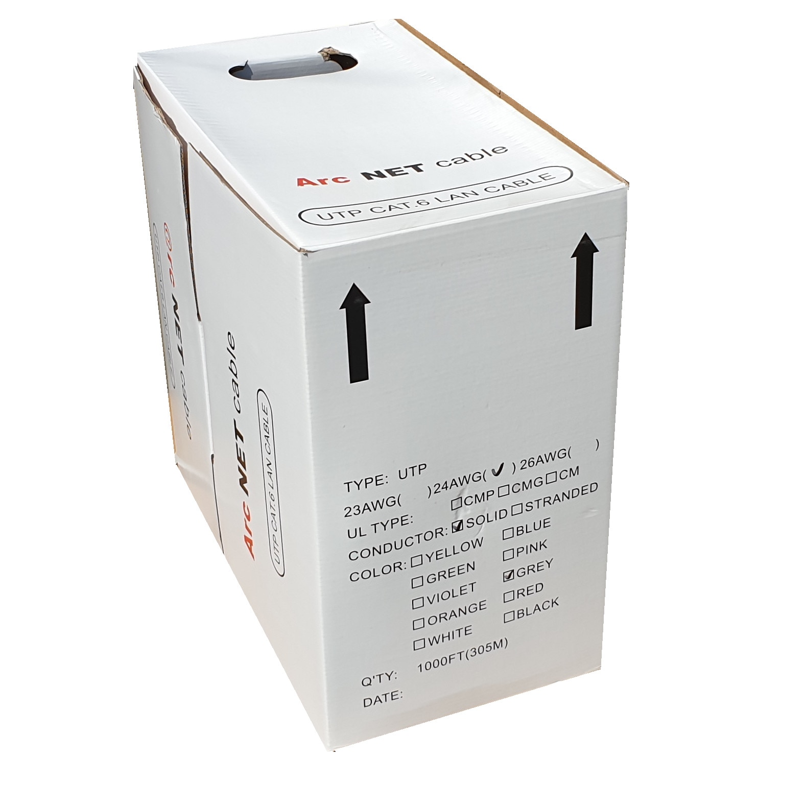 UTP cat6 ArcNet кабел, 100% мед, идеален за наблюдение и структурно ...