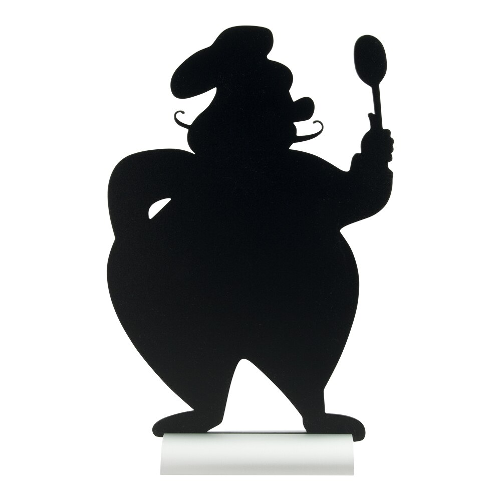 Set tabla neagra forma bucatar cu marker, Securit, model Silhouette