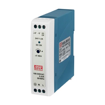 Sursa in comutatie Mean Well MDR-20-5, 5V/3A, sina DIN Sursa in comutatie Mean Well MDR-20-5, 5V/3A, sina DIN