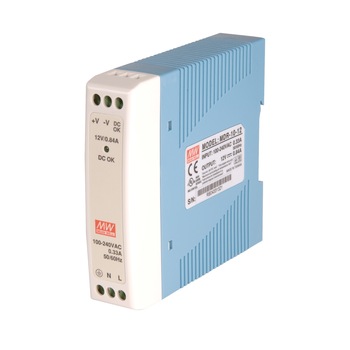 Sursa in comutatie Mean Well MDR-10-24, 24V/0,42A, sina DIN Sursa in comutatie Mean Well MDR-10-24, 24V/0,42A, sina DIN