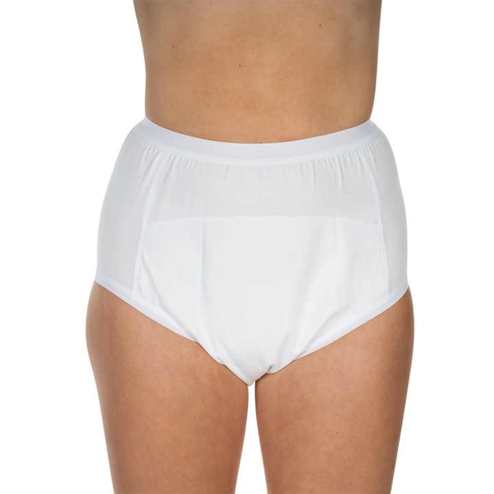 Chilot incontinenta nivel 4/5, Persera Bodyguard, Unisex, Alb, Mar 36/38