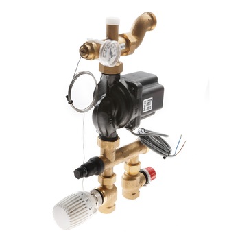 Grup amestec si pompare TECEfloor cu vana termostatata cu 3 cai si pompa de circulatie, pentru sistem incalzire in pardoseala Grup amestec si pompare TECEfloor cu vana termostatata cu 3 cai si pompa de circulatie, pentru sistem incalzire in pardoseala