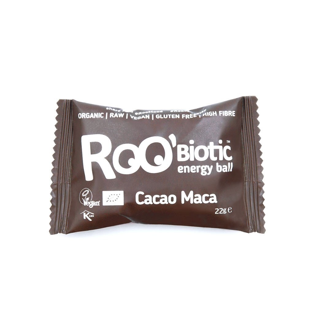 Bila energizanta cu probiotice cu cacao si maca eco 22g