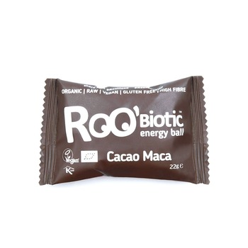Bila energizanta cu probiotice cu cacao si maca eco 22g Bila energizanta cu probiotice cu cacao si maca eco 22g