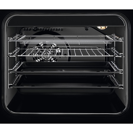 Aragaz Electrolux EKI54970OX, Plita vitroceramica, 4 zone de gatit, Grill, SteamBake, AirFry, Autocuratare catalitica, Clasa A, 50 cm, Inox