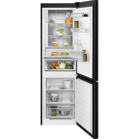 Combina frigorifica Electrolux LNT7ME32M1, 324 l, NoFrost, Clasa E, H186 cm, Sticla neagra