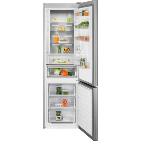 Хладилник с фризер Electrolux LNT7ME34G1, 367 л, NoFrost, Електронен контрол, Клас E, H 201 см, Бяло стъкло