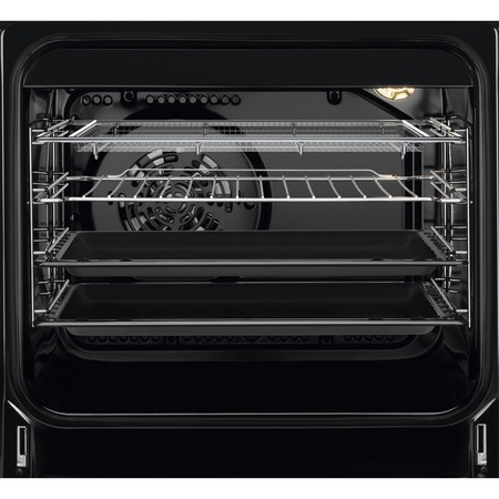 Aragaz AEG CCB56471BX, Plita vitroceramica, 4 zone de gatit, Grill, SteamBake, AirFry, Clasa A, 50 cm, Inox