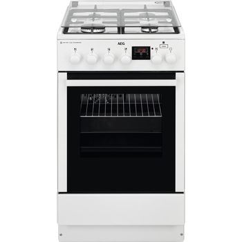 Aragaz mixt AEG CKB56471BW, 4 arzatoare gaz, Aprindere electrica, Siguranta plita, Grill, SteamBake, AirFry, Clasa A, 50 cm, Alb Aragaz mixt AEG CKB56471BW, 4 arzatoare gaz, Aprindere electrica, Siguranta plita, Grill, SteamBake, AirFry, Clasa A, 50 cm, Alb