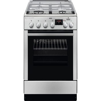 Aragaz mixt AEG CKB56471BX, 4 arzatoare gaz, Aprindere electrica, Siguranta plita, Grill, SteamBake, AirFry, Clasa A 50 cm, Inox Aragaz mixt AEG CKB56471BX, 4 arzatoare gaz, Aprindere electrica, Siguranta plita, Grill, SteamBake, AirFry, Clasa A 50 cm, Inox