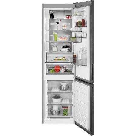Хладилник с фризер AEG RCB736E5MB, 360 л, NoFrost, Дисплей, Клас E, H 201 см, Черен